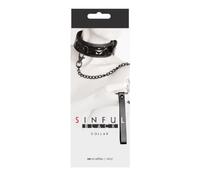 NS Novelties Sinful Black Collar Black Taille Unique