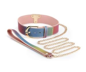 NS Novelties Spectra Bondage Collar & Leash Rainbow 50,3 x 4 x 1,5 cm