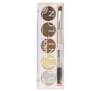 NS Palette Sourcils Définition - Poudre Compacte pour Sourcils - 20 g - Étui en Plastique avec Couvercle Rabattable - 97% d'Ingrédients d'Origine Naturelle - Lot de 3