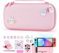 NS Switch Accessories Bundle,Pink,Modern