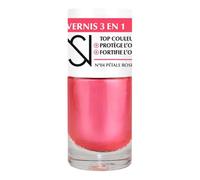 NS Vernis à Ongles 3 en 1 Pétale Rosé N°04, Top Couleur Fortifiant, Protège et Renforce l'Ongle, Flacon Verre 10 mL - Lot de 3