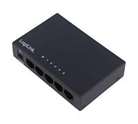 NS0116 Ethernet Switch Prise DC, prise RJ45 x5 noir LOGILINK