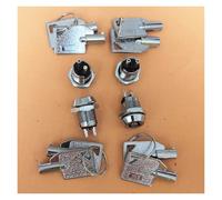 NS102 Switch Lock IP67 Waterproof 12mm Keylock Switches 1 Pole 2 Position 2-Terminals 2 Key Pulls SPST On-Off, 4-Pack