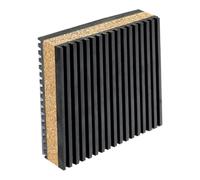 Nsaroche 1 Pièce Anti Vibration Pad Tapis Amortisseur Isolation Phonique Coussin Antidérapant en EVA Caoutchouc Adapté aux Installations Extérieures Terrasse, 1 Pièce 12.5 X 12.5