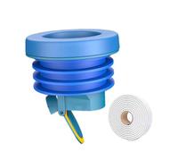 Nsaroche Accessoire de Joint de Bride de Toilette Empêchant Le Bouchon de L'appareil de Salle de Bain Toilette