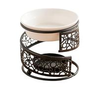 Nsaroche Lampe Parfumée, Chauffe-lampe Parfumé, Bougeoir de Table, Four - Idéal Comme Cadeau de Mariage, pour La Maison, Le Jardin Ou Le Bureau, noir