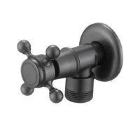 Nsaroche Robinet d'Arrêt d'angle Vanne de Contrôle Robinet d'alimentation Vanne de Raccordement Pièce de Plomberie Vintage Luxueux Adapté pour la, Style C