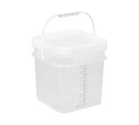 Nsaroche Seau de Peinture Transparent avec Couvercle pour Usage Domestique, 10 L