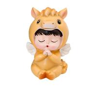 Nsaroche Statue Décor Cheval Figurine Ornement Animal Résine Sculpture Table Cadeau Nouvel An Adapté à Salon Bureau Maison Fête, D