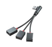 Nscdd Adaptateur USB 2.0 1 à 3 répartiteurs multiports pour charger ordinateur portable câble répartiteur USB