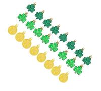 Nscdd Décorations pour la Saint-Patrick - Trèfle porte-bonheur - Boules à suspendre - Trèfle à suspendre - Pendentifs - Ornement trèfle