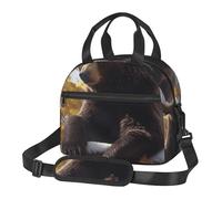 NSDdefAWCGT Petit sac à déjeuner isotherme réutilisable pour homme et femme, motif ours sur la branche, boîte à déjeuner portable pour le travail, le pique-nique