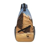 NSDdefAWCGT Sac à bandoulière pour femme et homme - Sac banane à bandoulière en forme de pyramide de l'Égypte ancienne pour l'extérieur, la randonnée, les voyages, Pyramide de l'Égypte ancienne