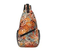 NSDdefAWCGT Sac à bandoulière pour femme et homme - Sac banane abstrait noir argenté - Sac à bandoulière pour l'extérieur, la randonnée, les voyages, Bohème Atlantique Multicolore, Taille unique