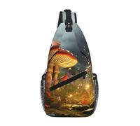 NSDdefAWCGT Sac à bandoulière pour femme et homme - Sac banane tendance à motif floral - Pour l'extérieur, la randonnée, les voyages, Herbe et fleurs fantastiques, Taille unique