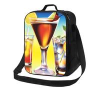 NSDdefAWCGT Sac à déjeuner isotherme pour homme et femme avec bandoulière réglable Always Happy Hour Luch Tote Bag pour pique-nique