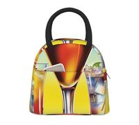 NSDdefAWCGT Sac à déjeuner isotherme pour homme et femme - Portable - Anti-fuite - Boîte à déjeuner Always Happy Hour pour pique-nique