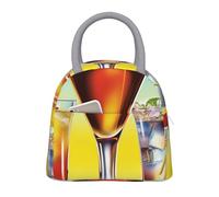 NSDdefAWCGT Sac à déjeuner isotherme pour homme et femme - Portable - Anti-fuite - Boîte à déjeuner Always Happy Hour pour pique-nique
