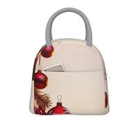 NSDdefAWCGT Sac à déjeuner isotherme pour homme et femme - Portable - Anti-fuite - Boîte à déjeuner « Merry Christmas » pour pique-nique