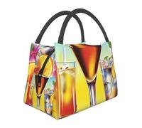 NSDdefAWCGT Sac à déjeuner isotherme pour homme et femme - Portable - Anti-fuite - Sac isotherme portable Always Happy Hour