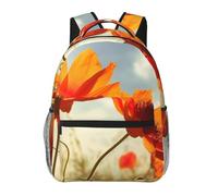 NSDdefAWCGT Sac à dos décontracté pour femme et homme - Petite fleur colorée - Léger - Sac à dos pour ordinateur portable - Pour voyage, randonnée, camping, Fleur sous le soleil, taille unique
