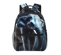 NSDdefAWCGT Sac à dos décontracté pour homme et femme - Différents tissus violets - Sac à dos léger pour ordinateur portable - Pour voyage, randonnée, camping, Éléphant hors de la cage, taille unique