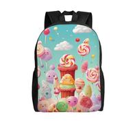 NSDdefAWCGT Sac à dos léger pour femme et homme Motif ligne colorée Sac à dos pour ordinateur portable Voyage randonnée, Bonbons heureux, taille unique