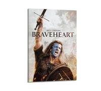 nshdahns Braveheart Poster mural vintage pour décoration de chambre à coucher, décoration de chambre à coucher, 20 x 30 cm, style cadre