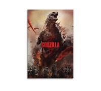 nshdahns Godzilla Poster mural vintage - Décoration de chambre à coucher - 30 x 45 cm - Sans cadre