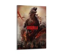nshdahns Godzilla Poster mural vintage - Décoration de chambre à coucher - 30 x 45 cm - Style cadre