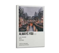 nshdahns Poster « Always You from Walls » de Louis Tomlinson - Art vintage - Décoration de chambre à coucher - 20 x 30 cm - Style cadre