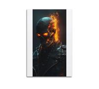 nshdahns Poster Ghost Rider - Art mural vintage - Décoration de chambre à coucher - 30 x 45 cm - Sans cadre