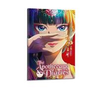 nshdahns Poster The Apothecary Diaries - Art mural vintage - Décoration de chambre à coucher - 30 x 45 cm - Style cadre