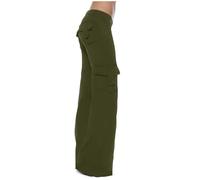 NSICBMNO Pantalon évasé pour femme - Taille haute - Pantalon cargo avec poches - Pantalon de yoga extensible - Pantalon d'été bootcut - Pantalon de travail - Pantalon de survêtement - Bas cloche,