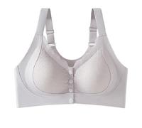 NSICBMNO Soutien-gorge sans armatures pour femme avec fermeture avant - Soutien-gorge push-up sans armatures, soutien complet, soutien-gorge de sport à fort impact, soutien-gorge rembourré en dentelle