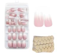 Nsiecd-120 Faux Ongles, Ongles Autocollants Femme, Ongles Cristal Avec Autocollants Ongles Patch Acrylique Naturel Nail Art Diy Femme