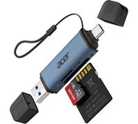 NSIECD-Acer Lecteur de Carte SD, Adaptateur de Lecteur de Carte Mémoire USB C et USB 3.0 pour SD/Micro SD/SDHC/SDXC/MMC, Compatible avec iPhone 15 Pro, MacBook Pro/Air, iPad Pro 2021, Pixel, XPS 13,