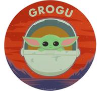 NSIECD-Baby Yoda Star Wars Tapis de Souris Rond avec Design Exclusif Grogu The Mandalorian, Tapis Souris Enfant en Fibre Extrafine, Lavable à la Main et Antidérapant, Disney Star Wars Cadeaux Fans