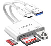 NSIECD-KiWiBiRD Adaptateur Carte SD USB C, Lecteur Carte SD USB C, Adaptateur Cartes USBC pour mémoire Micro SDHC SDXC Compatible avec Mac iPhone 16 15 Plus Pro Max MacBook Air iPad Galaxy S25 S24 An