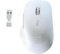NSIECD-MOBILITY LAB ¿ Omega ¿ Souris sans Fil Bluetooth ¿ Ergonomique, Récepteur USB et USB-C, Clics Silencieux, DPI réglables, Compatible MacOS et Windows ¿ Blanc