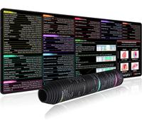 NSIECD-SQL Tapis de souris à touches raccourcies, grand tapis de souris SQL, grand tapis de souris XL étendu Tapis de souris de jeu PC bureau SQL requête de données Bord cousu antidérapant (80 x