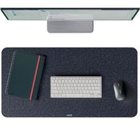 NSIECD-Tapis de bureau grand format en feutre : Sous-main de bureau en feutre, antidérapant à surface douce, pour clavier et souris. Pour bureau ou maison, durable et écoresponsable (70x36cm, gris)