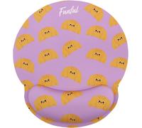 NSIECD-Tapis de Souris Ergonomique Gel Croissant avec Design Joyeux et Très Adorable - Tapis Souris Kawai Repose Poignet Gel Lavable à la Main et antidérapant - Cadeaux Filles et Femmes