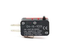 NSIXSURIM Lot de 10 grands interrupteurs V-15-1C25, pointe argentée V-15-IC25, four à micro-ondes, tact cuivré