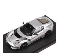 NSJGCQREL Moulage sous Pression Voiture 1:64 for Ferrari F12 TDF Alliage Modèles De Voitures Miniature Réplique Modèle De Véhicule Simulation Décoration Collection(Silver)