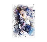 NSKDJSE Poster Serge Gainsbourg (3) sur toile - Impression sur toile - 50 x 75 cm