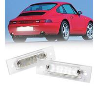 Nslumo 2 pcs OEM de remplacement Xenon Blanc LED Lumière de plaque d'immatriculation assemblages pour 964 968 986 993 996 Boxster