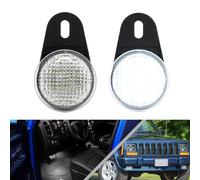 Nslumo 2 pièces LED intérieur courtoisie pieds lumières sous tableau de bord lampadaires pour Jee.p Cherokee XJ Wrangler TJ Grand Cherokee ZJ courtoisie pieds lampe lumières