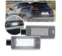 NSLUMO 2PC LED Plaque D'immatriculation lumiere Pour Peug.eot 207CC 208 308 II 308CC 508 2008 3008 5008 Pour Citr.oen C3 C5 III C4 Cactus Picasso II Grand Picasso II,eclairage de plaque peug.eot 3008