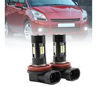 NSLUMO Ampoules antibrouillard, H8 H11 Ampoule LED pour Peug.eot 206+ 207 301 307 308 5008 4007 H11 LED Antibrouillard 2x Xénon Blanc Canbus Ampoules antibrouillard H8 Ampoule LED